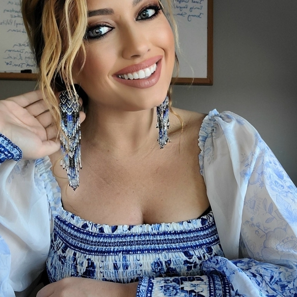 ❤Custom❤ handmade seedbead earrings